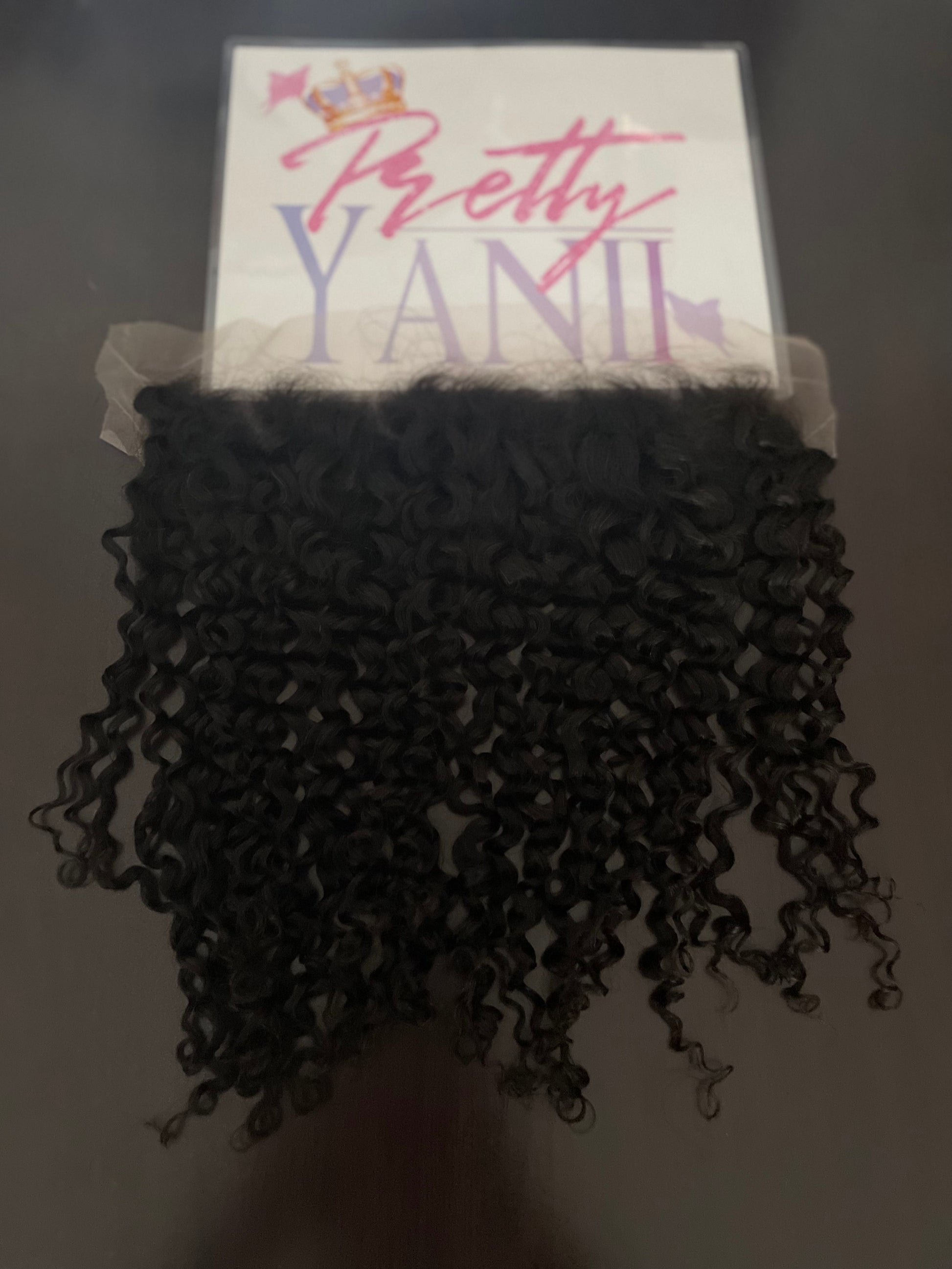 100% Brazilian jheri curl human hair frontal